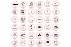 us states and cities instagram story stickers