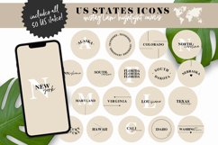 US States Instagram Highlight Covers