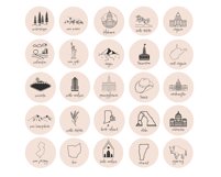 us states instagram highlight covers