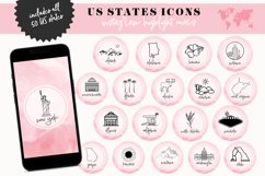 us states instagram highlight covers pink