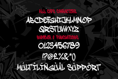 Urban Stars | Monoline Graffiti Tags Webfont Product Image 2