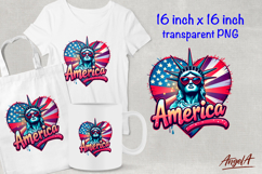 Statue of liberty clipart, America patriotic clipart PNG Product Image 1