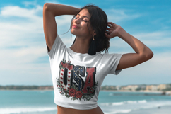 USA word art with beautiful red roses, 4th of July USA png Product Image 2