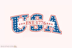 4th of July USA 1776 SVG T-shirt Design Product Image 1