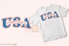 4th of July USA 1776 SVG T-shirt Design Product Image 2