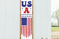 USA Porch Sign SVG Design,Independence Day SVG,July 4th SVG Product Image 5