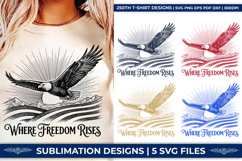 where freedom rises, usa 250 anniversary, patriotic eagle svg, 1776-2026 svg, american flag eagle, 4th of july png, liberty 250 svg, independence day svg, usa pride sublimation, patriotic shirt design