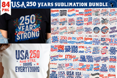 USA 250 Years Sublimation Bundle | 4th of July | Patriotic Product Image 1