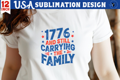 Patriotic sublimation | 4th of July | 1776 Family Product Image 1