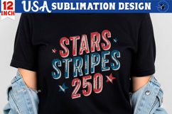 Patriotic sublimation | 4th of July | Stars Stripes 250 Product Image 1