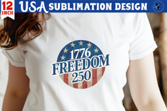 Patriotic sublimation | 4th of July | 1776 Freedom 250 Product Image 1
