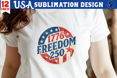 Patriotic sublimation | 4th of July | 1776 Freedom 250 Product Image 1