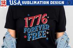 Patriotic sublimation | 4th of July | 1776 Forever Free Product Image 1