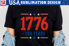 Patriotic sublimation | 4th of July | 1776 250 Years Product Image 1