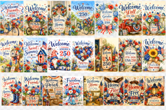 USA 250 Garden flag bundle | Patriotic Welcome Yard Flag Product Image 2