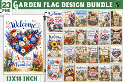 USA 250 Garden flag bundle | Patriotic Welcome Yard Flag Product Image 1