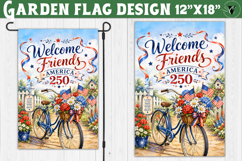 USA 250 Garden flag bundle | Patriotic Welcome Yard Flag Product Image 3