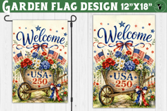 USA 250 Garden flag bundle | Patriotic Welcome Yard Flag Product Image 4
