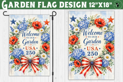 USA 250 Garden flag bundle | Patriotic Welcome Yard Flag Product Image 6