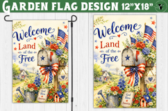 USA 250 Garden flag bundle | Patriotic Welcome Yard Flag Product Image 8