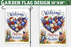 USA 250 Garden flag | Patriotic Welcome Yard Flag Product Image 1
