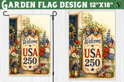 USA 250 Garden flag bundle | Patriotic Welcome Yard Flag Product Image 12