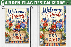 USA 250 Garden flag bundle | Patriotic Welcome Yard Flag Product Image 16