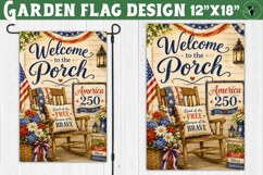 USA 250 Garden flag | Patriotic Welcome Yard Flag Product Image 1