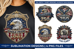 USA 250th Anniversary PNG, America 250 Eagle Shield, 2026 Semiquincentennial SVG, Patriotic Eagle Shield Design, USA 250th Birthday Shirt, American Revolution 250 PNG, Eagle Shield Sublimation Art, 250 Years of Liberty PNG, USA 250 Celebration Graphics, P