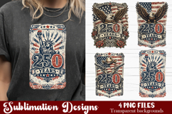 USA 250th Anniversary Sublimation Patriotic 4th Product Image 1