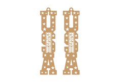 USA 250th Anniversary Earring SVG Template Product Image 2