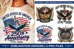 USA 250th Anniversary, Patriotic Eagle PNG, America 250th Birthday, 1776-2026 Eagle Shield, Semiquincentennial SVG, American Flag Eagle PNG, USA 250 Years Bundle, Patriotic Sublimation Design, Eagle T-Shirt Graphics, 4th of July Eagle Art