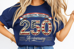 Freedom Shines PNG, 250th Anniversary USA, 1776-2026 PNG, Patriotic Sublimation, USA Pride PNG, Liberty 250 PNG, American Freedom SVG, 4th of July PNG, Independence Day PNG, Patriotic Shield PNG