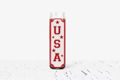Usa SVG, Patriotic Dollar Tree Candle Sign SVG Design Product Image 3