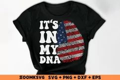 It's in my DNA USA Flag Fingerprint Sublimation PNG, SVG Product Image 2