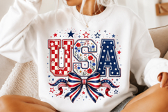 USA Bow Coquette Patriotic 4th Of July Design Product Image 2
