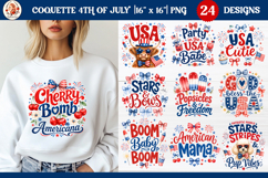 4th of July Cute Patriotic Girly Coquette Sublimation Bundle Product Image 1