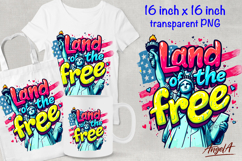 Patriotic quote, Statue of liberty clipart, Independence Day Product Image 1