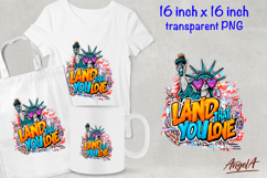 Statue of liberty clipart, 4th of July, Land that you love Product Image 1