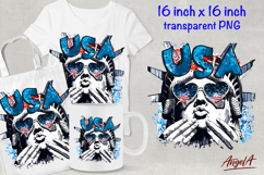 USA Statue of liberty clipart, 4th of July patriotic quote Product Image 1