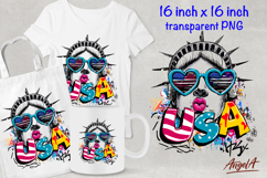 Statue of liberty clipart, USA patriotic quote 4th of July Product Image 1
