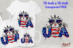 Statue of liberty USA patriotic clipart, 4th of July Product Image 1