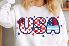 USA Coquette Png, Preppy USA Png, 4th of July Png Product Image 3