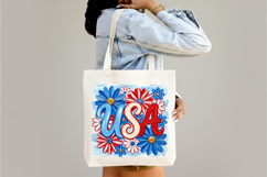 USA Daisy Colorful Brushstroke PNG Product Image 3