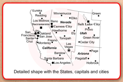 Laser cut America USA map SVG files vector template download Product Image 3