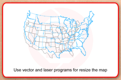 Laser cut America USA map SVG files vector template download Product Image 4