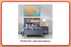 Laser cut America USA map SVG files vector template download Product Image 6