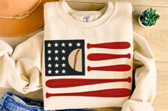American Flag Baseball PNG, USA Baseball PNG, Patriotic PNG Product Image 1
