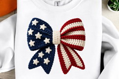 USA Flag Bow PNG Product Image 1