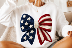 USA Flag Bow PNG Product Image 2